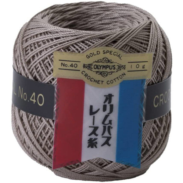 オリムパス製絲 金票 レース糸 #40 Col.813 ベージュ系 10g 約89m OLY-10G-813 1箱/3玉セット（直送品） - アスクル