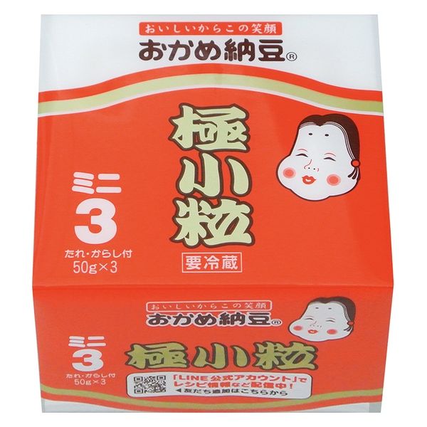 タカノフーズ [冷蔵] おかめ納豆 極小粒ミニ3 たれ・からし付 3P