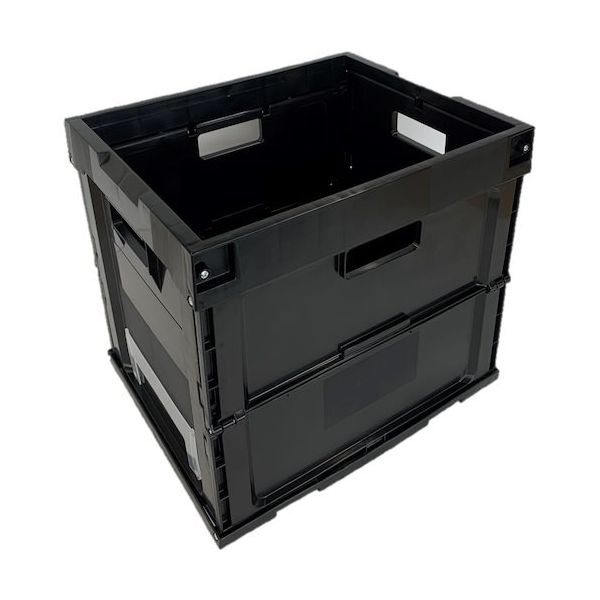 松本産業 オリコン 32L ブラック 32BL 1セット(2個) 568-7788（直送品）