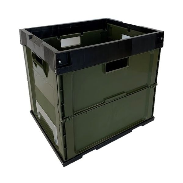 松本産業 オリコン 32L ブラック/カーキ 32BLG 1セット(2個) 570-3284（直送品）