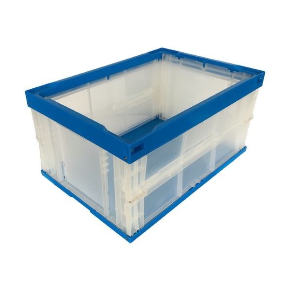 松本産業 オリコン 40L ブルー/クリア 40BC 1セット(2個) 570-3279（直送品）