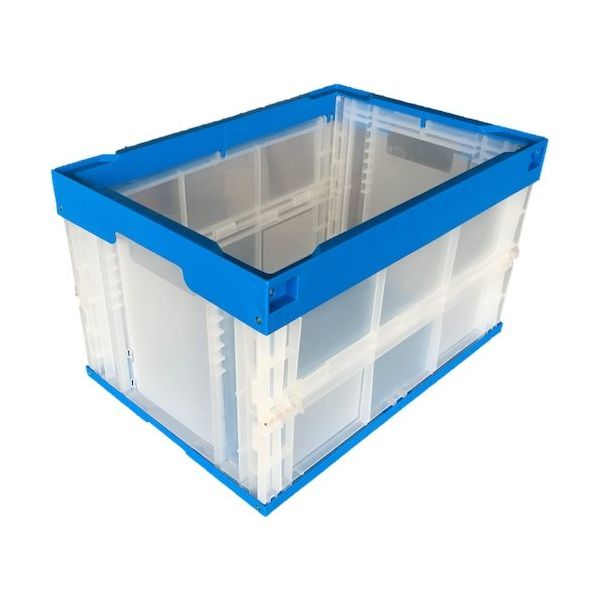 松本産業 オリコン 50L ブルー/クリア 50BC 1セット(2個) 570-3270（直送品）