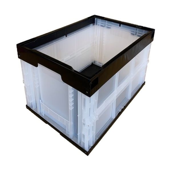 松本産業 オリコン 50L ブラック/クリア 50BLC 1セット(2個) 570-3281（直送品）