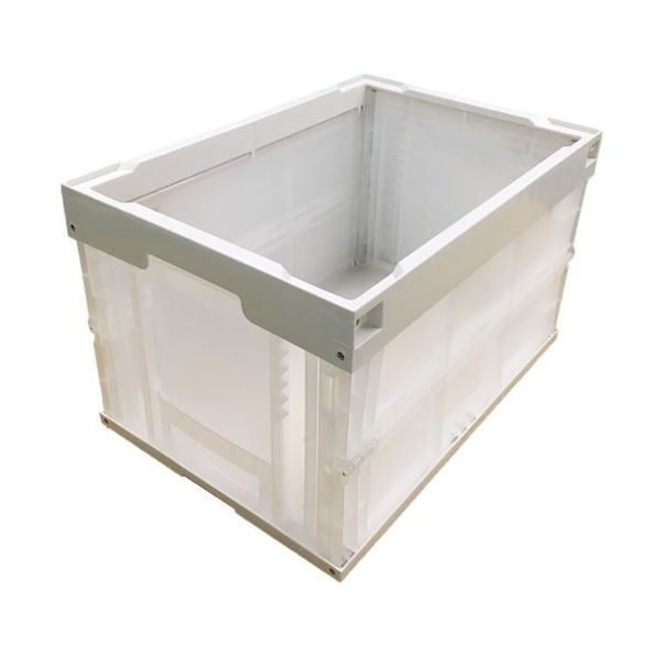 松本産業 オリコン 50L ホワイト/クリア 50IVC 1セット(2個) 570-3285（直送品）