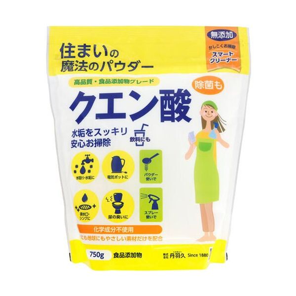 丹羽久 住まいの魔法のパウダー クエン酸 750g 391571 1セット(20個) 684-1909（直送品）