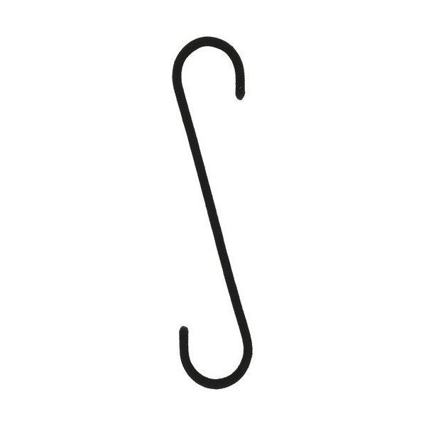 八幡ねじ YAHATA Sフック 200 ブラック 4979874195302 1セット(4個) 683-1310（直送品）