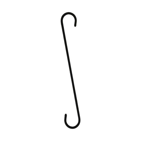 八幡ねじ YAHATA Sフック 300 ブラック 4979874195357 1セット(4個) 683-1323（直送品）