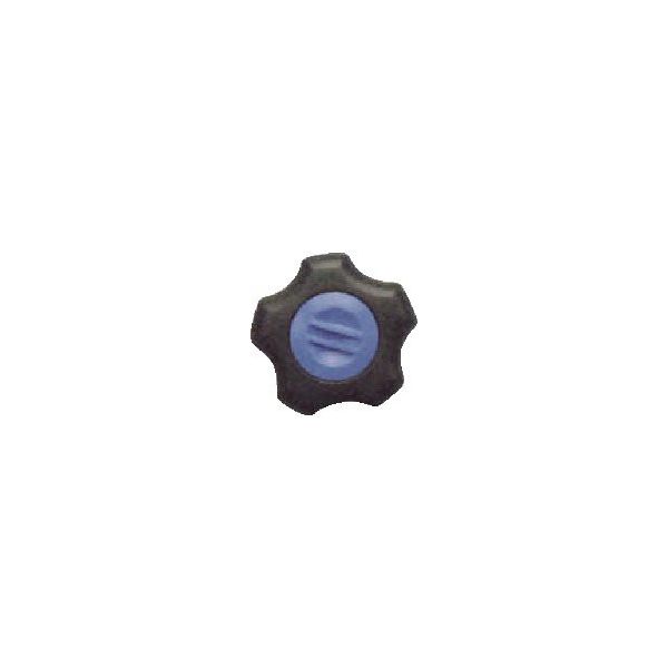 三星産業貿易 三星 フィットノブ M8 本体/黒 キャップ/青 FIT-K-M8-B 1セット(70個) 127-0997（直送品）