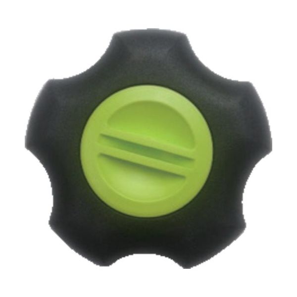 三星産業貿易 三星 フィットノブ M6 本体/黒 キャップ/緑 FIT-K-M6-GN 1セット(90個) 127-0980（直送品）