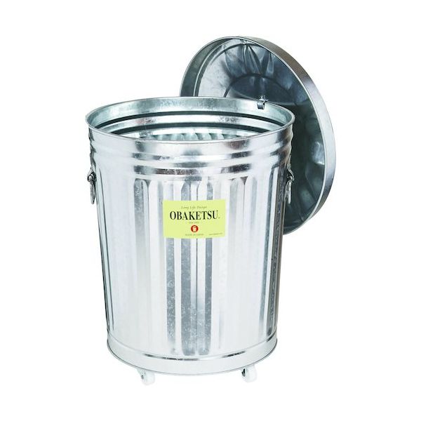 渡辺金属工業 オバケツ オバケツKM35シルバー・キャスター付 KM35 1個 554-9379（直送品）