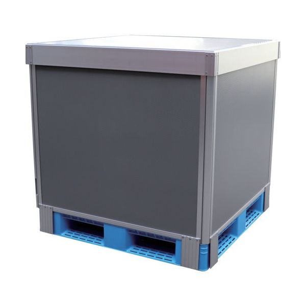 エーディエフ ADF ダンカーゴL型分離 4面パネルタイプ 1100x1100xH950 グレー DANLP411095-G 1台（直送品）