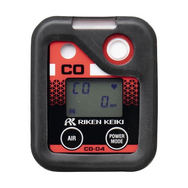 理研 個人装着型一酸化炭素計 COー04(水素干渉低減)充電池仕様(トレーサビリティ証明書付) CO-04C 01 X2000 1台（直送品）