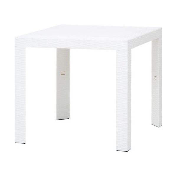 不二貿易 ステラ テーブル 80角 ホワイト(12517) 49923 1個 541-0064（直送品）