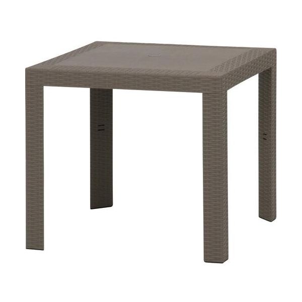 不二貿易 ステラ テーブル 80角 グレー(12287) 49922 1個 542-5720（直送品）