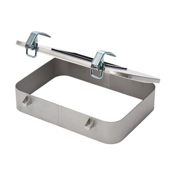 椿本チエイン TSUBACO つばきワンタッチ窓 耐食シリーズ ハイネック 透明窓付 350X500 CMD-Q3-H-T 1個（直送品）