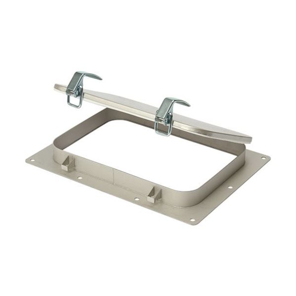 椿本チエイン TSUBACO つばきワンタッチ窓 耐食シリーズ フランジ付き350X500 CMD-Q3-F 1個 579-2418（直送品）