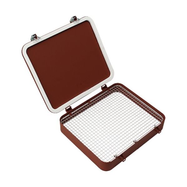 椿本チエイン TSUBACO つばきワンタッチ窓 基本型 ハイネック 網付ローラキャッチ式 500X600 CMD-P4-H-G 1個（直送品）