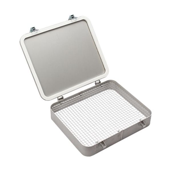 椿本チエイン TSUBACO つばきワンタッチ窓 耐食シリーズ ハイネック 網付ローラキャッチ式 500X600 CMD-Q4-H-G 1個（直送品）