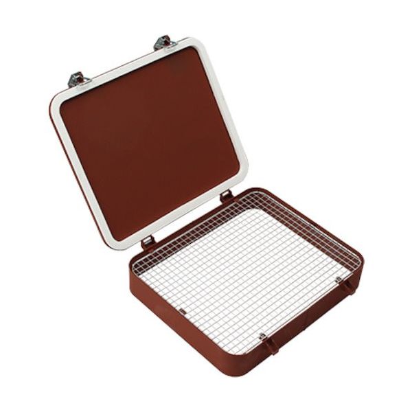 椿本チエイン TSUBACO つばきワンタッチ窓 基本型 ハイネック 網付ボルト式 500X600 CMD-P4-H-GK 1個（直送品）