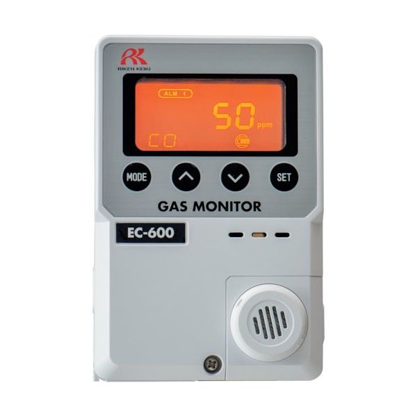 理研計器 理研 簡易定置型一酸化炭素計 ECー600 リモートセンサー(10m)乾電池仕様 EC600-10 02 1台 597-8685（直送品）