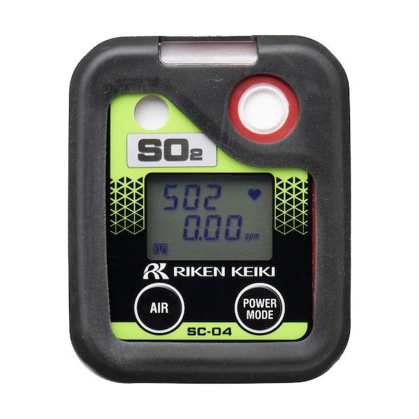 理研計器 理研 個人装着型二酸化硫黄計 SCー04 充電池仕様(トレーサビリティ証明書付) 01 X2000 1台 582-0752（直送品）