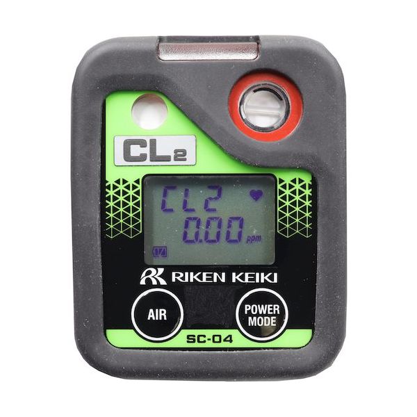 理研計器 理研 個人装着型塩素計 SCー04 乾電池仕様(トレーサビリティ証明書付) 10 X2000 1台 581-9178（直送品）