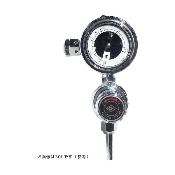 千代田 ガス節約器付調整器エコノダイヤル(ミニレギュレーター付) 配管取出し用(Ar用50L) 085185-U-HR-AR-50L 1台（直送品）