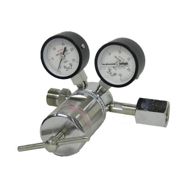 ユタカ Crown ステンレス製高圧調整型圧力調整器 HSH1-4-5A5A-2RF4TF-V N2 1個 632-3462（直送品）