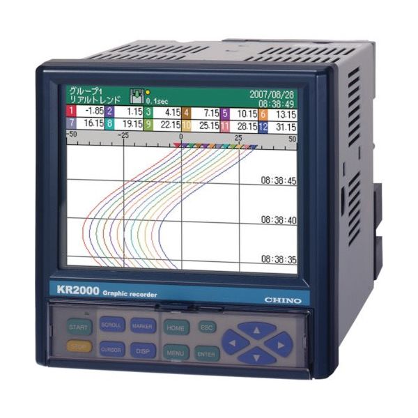 チノー CHINO KR2000シリーズ グラフィックレコーダ KR2121-N0A 1台 722-0120（直送品）