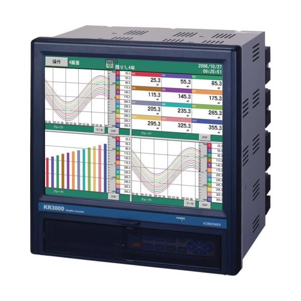 チノー CHINO KR3000シリーズ グラフィックレコーダ KR3160-N0A 1台 722-0197（直送品）