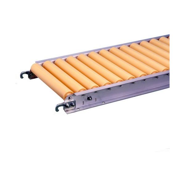 三鈴 樹脂ローラコンベヤMR50U型(ローラ乳白色)Ф50X3.5T 幅400 P100 カーブ90° MR50U401090 1台（直送品）