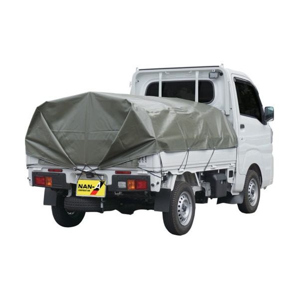 南榮工業 軽トラック幌フレーム 帆布エステルオリーブ KTHFOD20 1式 595-2965（直送品）