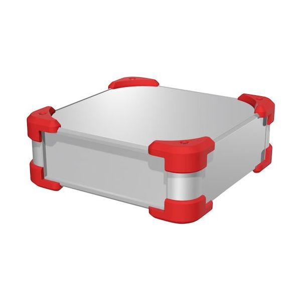 タカチ電機工業 タカチ コーナーガード付アルミケース AUG44-20-25-SR 1台 654-2757（直送品）