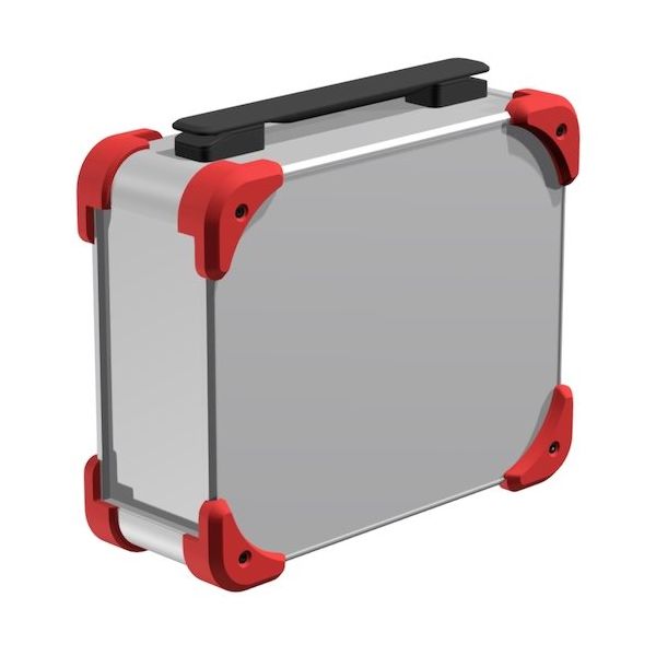 タカチ電機工業 タカチ コーナーガード付キャリングケース AUGH133-25-25-SRB 1台 653-8098（直送品）