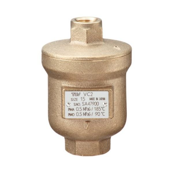 テイエルブイ TLV 自動排気弁 VC2ーRcー15ーCAC407 (ねじ込み) 1個 662-1358（直送品）