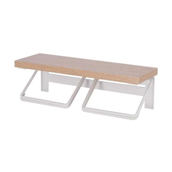 不二貿易 トイレットペーパーホルダー 2ロール NA×WH 16099 1個 675-3363（直送品）