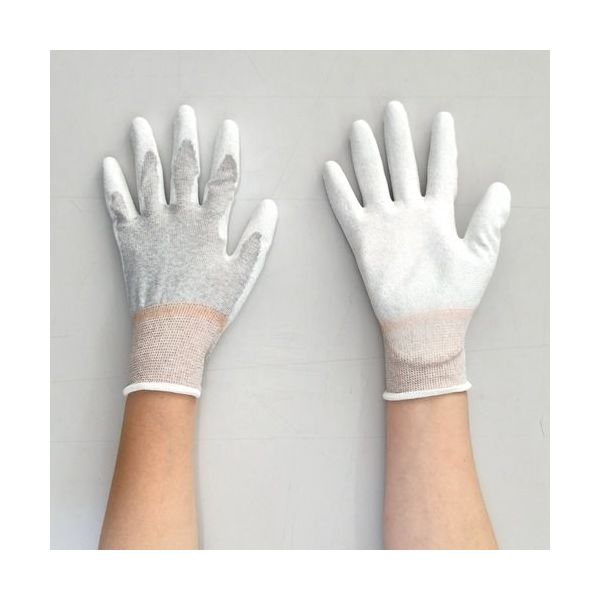 丸和ケミカル 制電PUパーム手袋 10双入 SSサイズ 1767-SS 1組(10双) 684-2483（直送品）