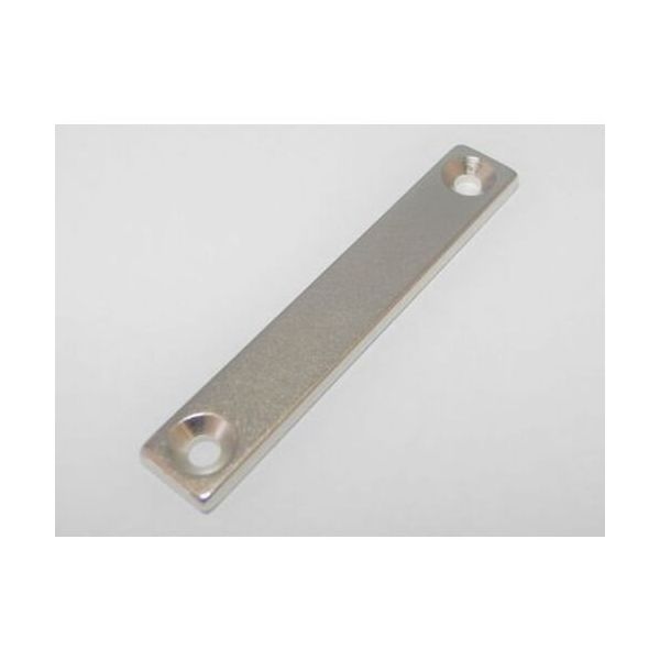 二六製作所 NK297 ネオジム 80×10×3―2×M3皿穴(N35)皿ボルト付 1パック(3個) 683-4324（直送品）