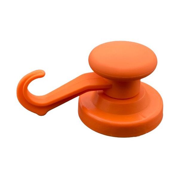 東京パーツセンター ラクテム カラーマグネット フック型 φ53 オレンジ CMH53-O 1個 682-8102（直送品）