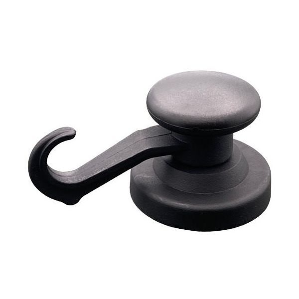 東京パーツセンター ラクテム カラーマグネット フック型 φ53 ブラック CMH53-B 1個 682-8099（直送品）
