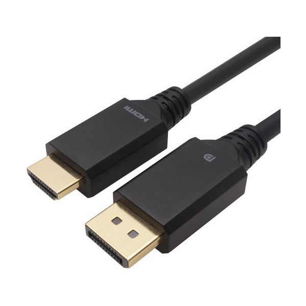 ホーリック DisplayPort→HDMI変換ケーブル 3m DPHA30-810BB 1個 684-5128（直送品）
