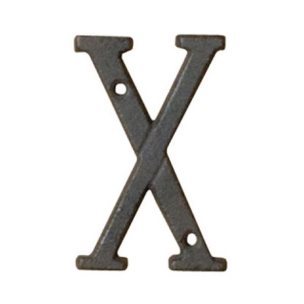 トレード sign city アイアンアルファベット 「X」 木製ボード 切文字 60523ー24 6300056823 1個（直送品）