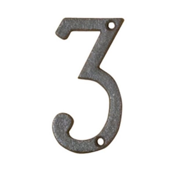 トレード sign city アイアンナンバー 「3」 木製ボード 切文字 60524ー04 6300056829 1個 682-6706（直送品）