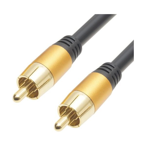 ホーリック RCAサブウーファーケーブル 1m RC10-798GB 1個 684-5121（直送品）