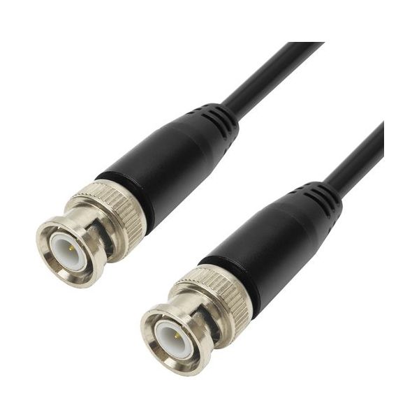 ホーリック BNC同軸ケーブル 5m 50Ω 3Dー2V BN50-822BB 1個 684-5132（直送品）