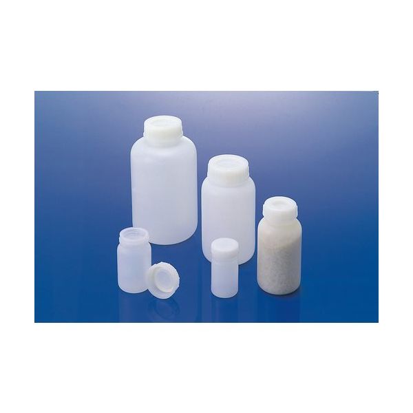 テラオカ ポリ広口瓶(ソフトロンパッキン付)100mL/JHー100 24-0136-11 1個 690-3003（直送品）