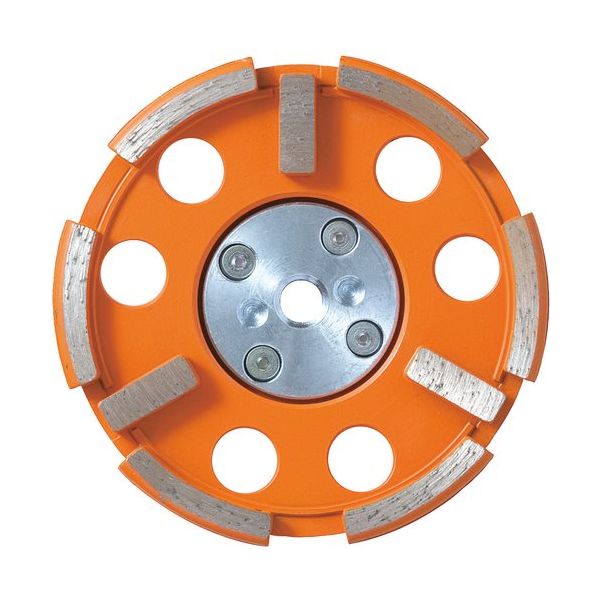 ナニワ研磨工業 ナニワ 研削達人 三文字カップ 外R型 ショックレスフランジ付 6.0 NP-5716 1個 690-3340（直送品）