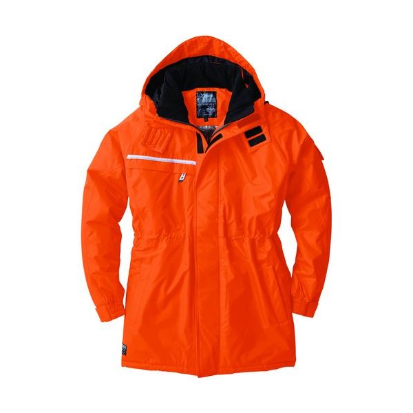 ジーベック XEBEC 防水防寒コート581ー82ーS オレンジ 581-82-S 1着 683-4684（直送品）