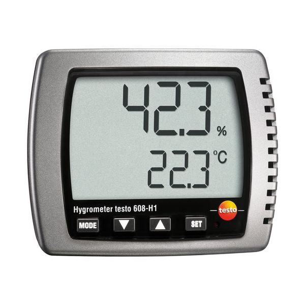 テストー TESTO 卓上温湿度計 608ーH1 温度・湿度校正書類付 0560 6081X2005 1台 688-6013（直送品）