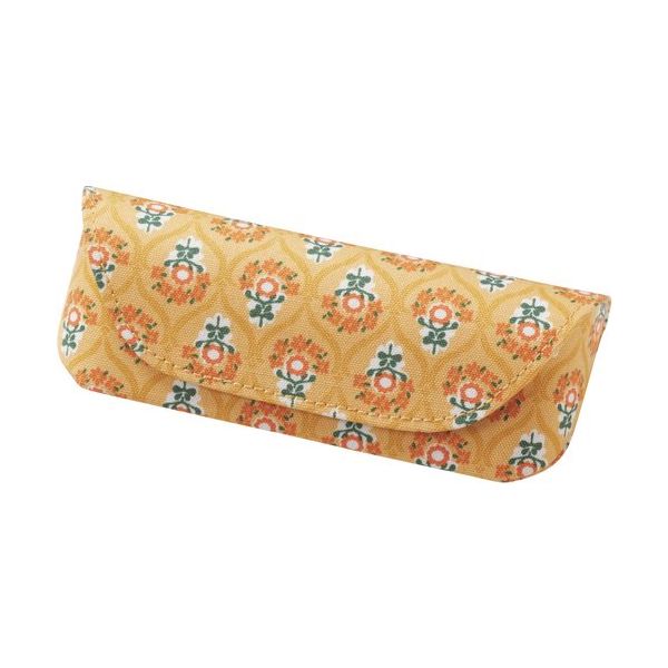 パール メガネケース HFUー94花モチーフ YE 092698 1個 689-2544（直送品）